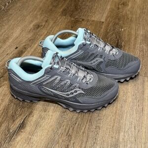 Saucony Womens Versafoam Excursion TR13 Trail Running Shoes Gray White Hiking‎ 9